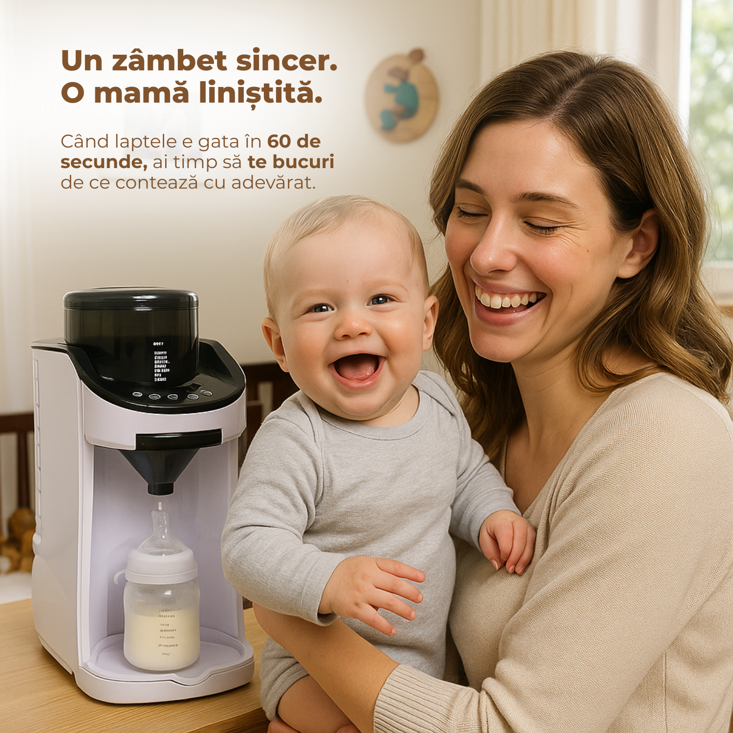 Espressor lapte praf pentru bebelusi si copii,