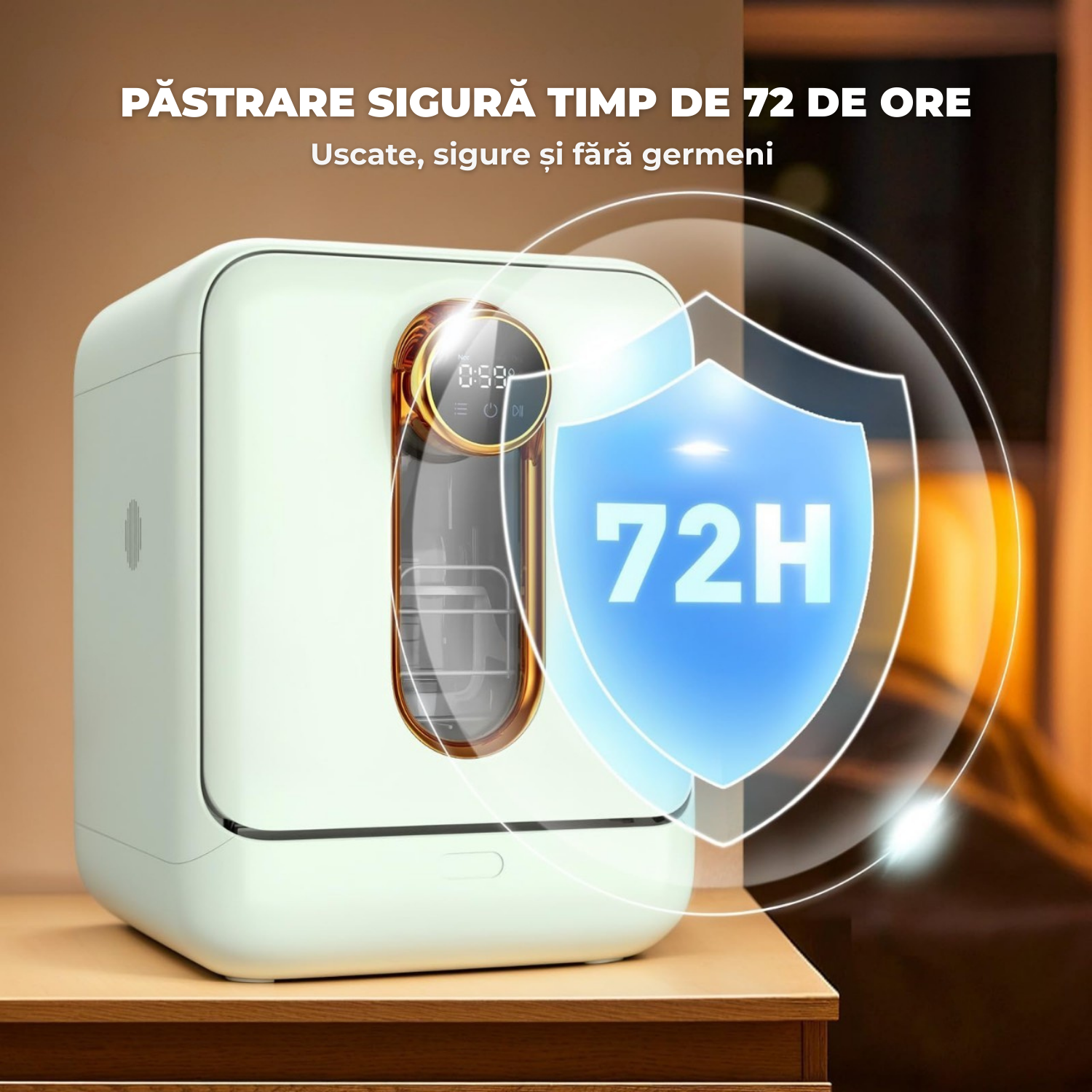 Masina automată de spălat si sterilizat biberoane, 6 programe