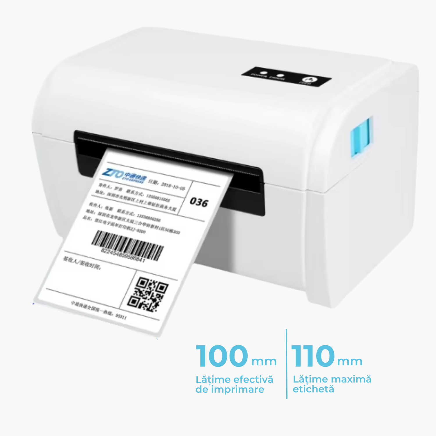 Imprimanta termica etichete si AWB, Bluetooth + USB