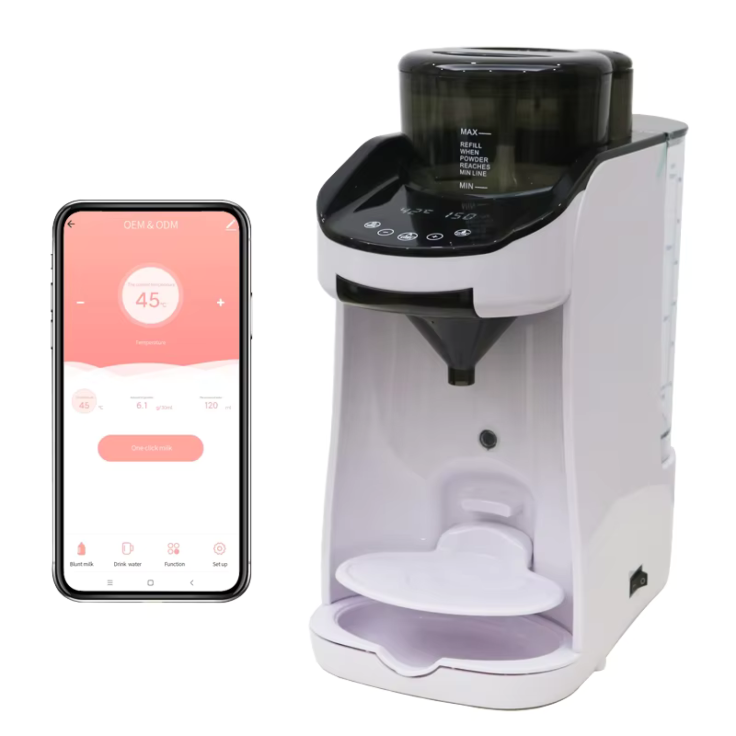 Espressor lapte praf pentru bebelusi si copii,