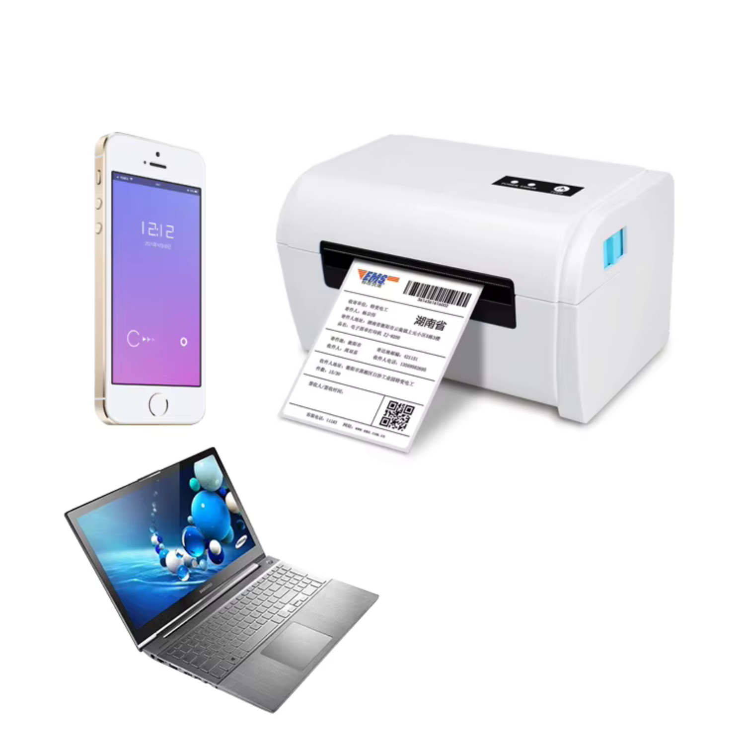 Imprimanta termica etichete si AWB, Bluetooth + USB