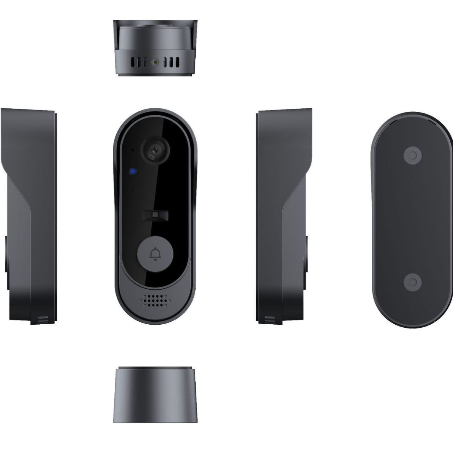 Sonerie Video Inteligentă HD 720p cu Apel pe Telefon – Control Smart Life, Rezistentă la Apă, Receptor Inclus