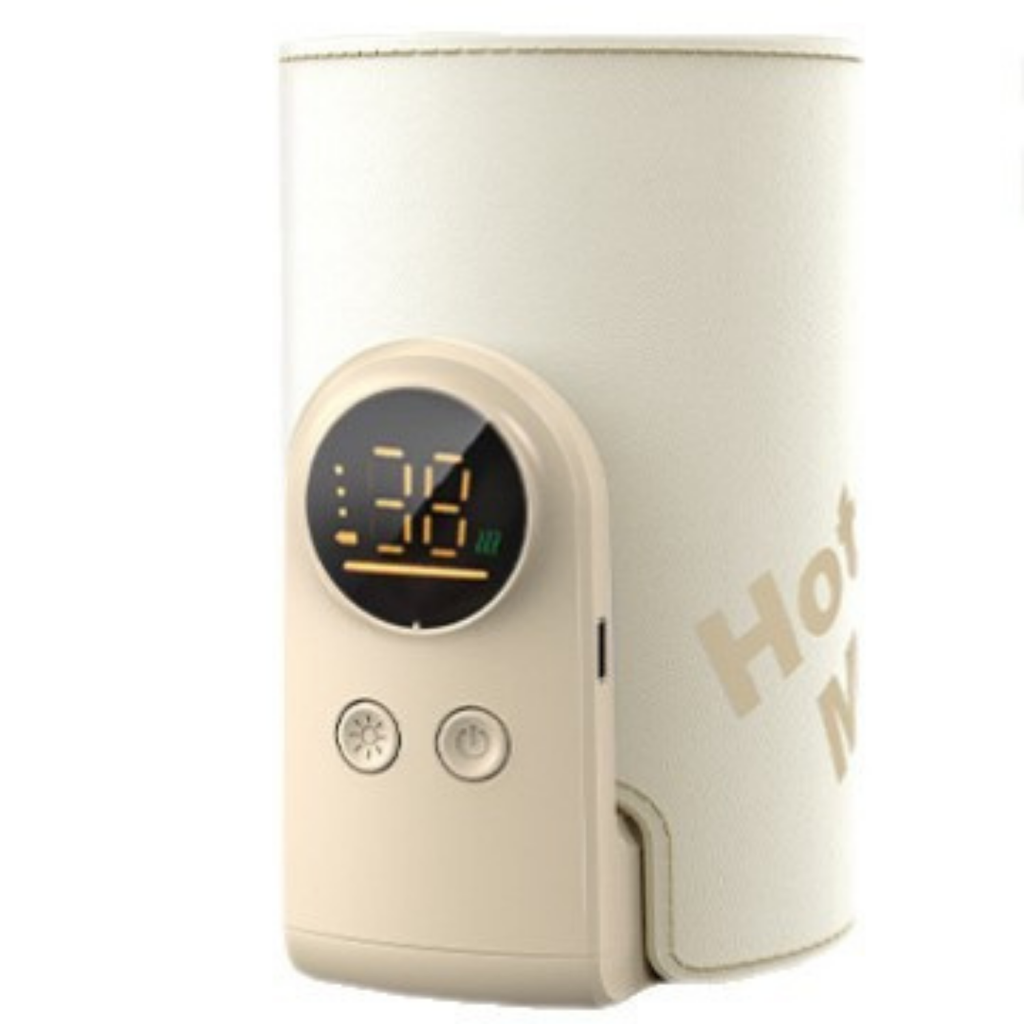Incalzitor portabil lapte bebelusi, 8000 mAh, 6 trepte temperatura 38 50 °C