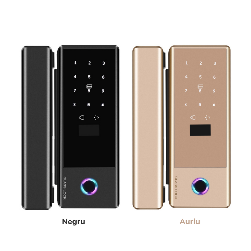 Yală inteligentă pentru sticlă GL4 – eleganță, siguranță și control total