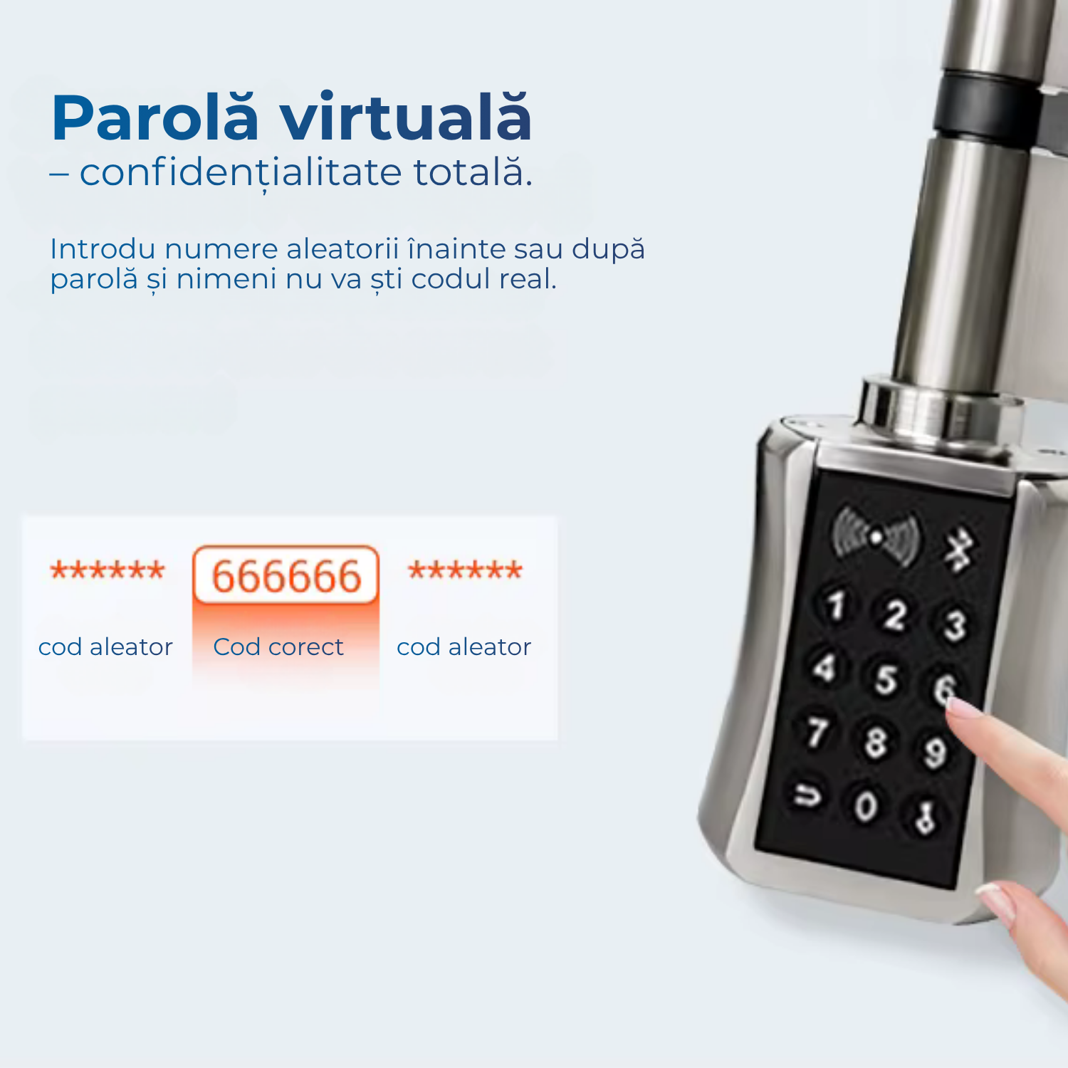 Butuc inteligent cu amprentă C001D – siguranță modernă, la o atingere distanță