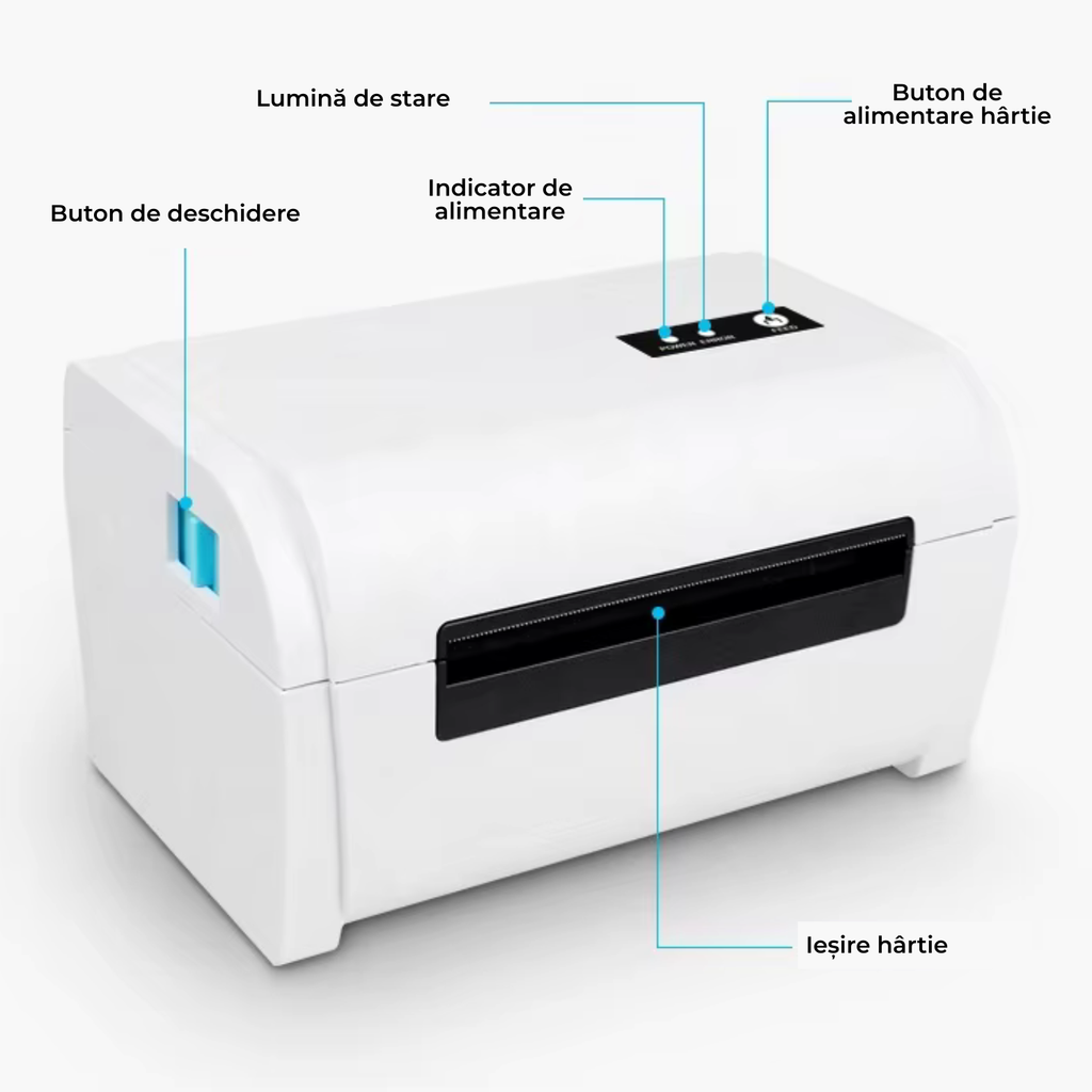Imprimanta termica etichete si AWB, Bluetooth + USB